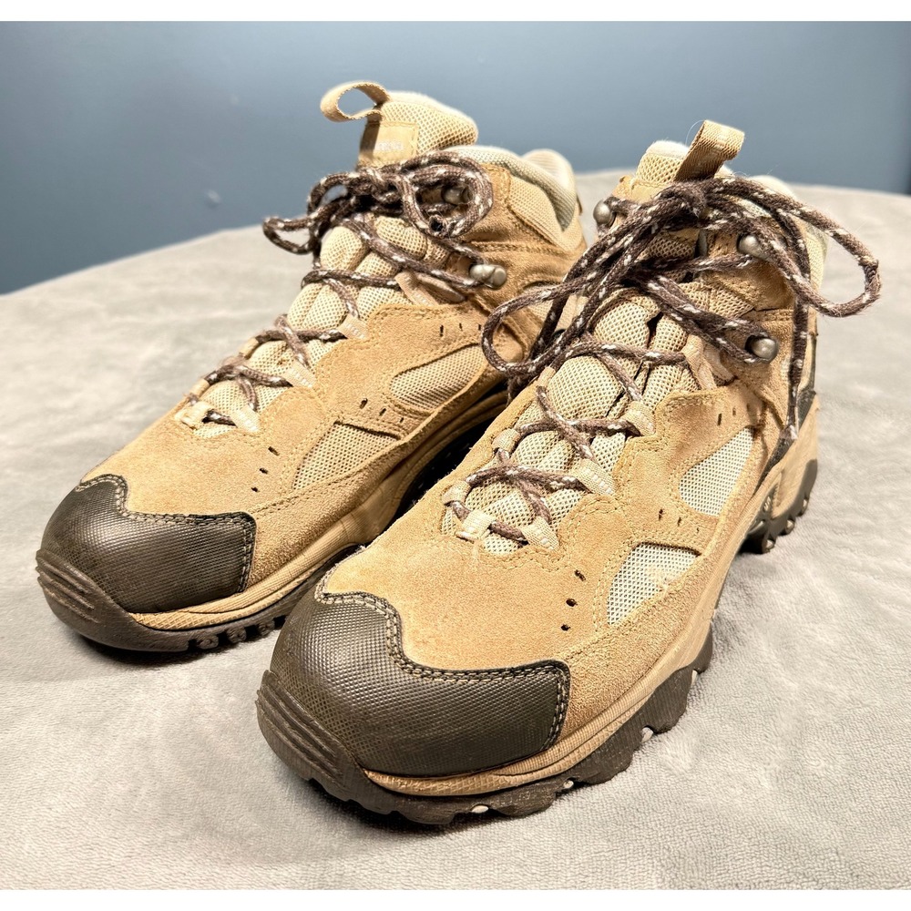 Columbia WP Superior Trail Hiking Boots Womens 9.5 Tan Waterproof Mid